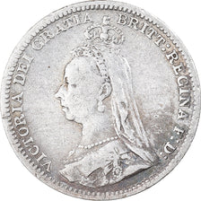 Coin, Great Britain, Victoria, 3 Pence, 1893, VF(30-35), Silver, KM:758