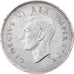 Moneta, Sudafrica, George VI, 3 Pence, 1943, BB+, Argento, KM:26