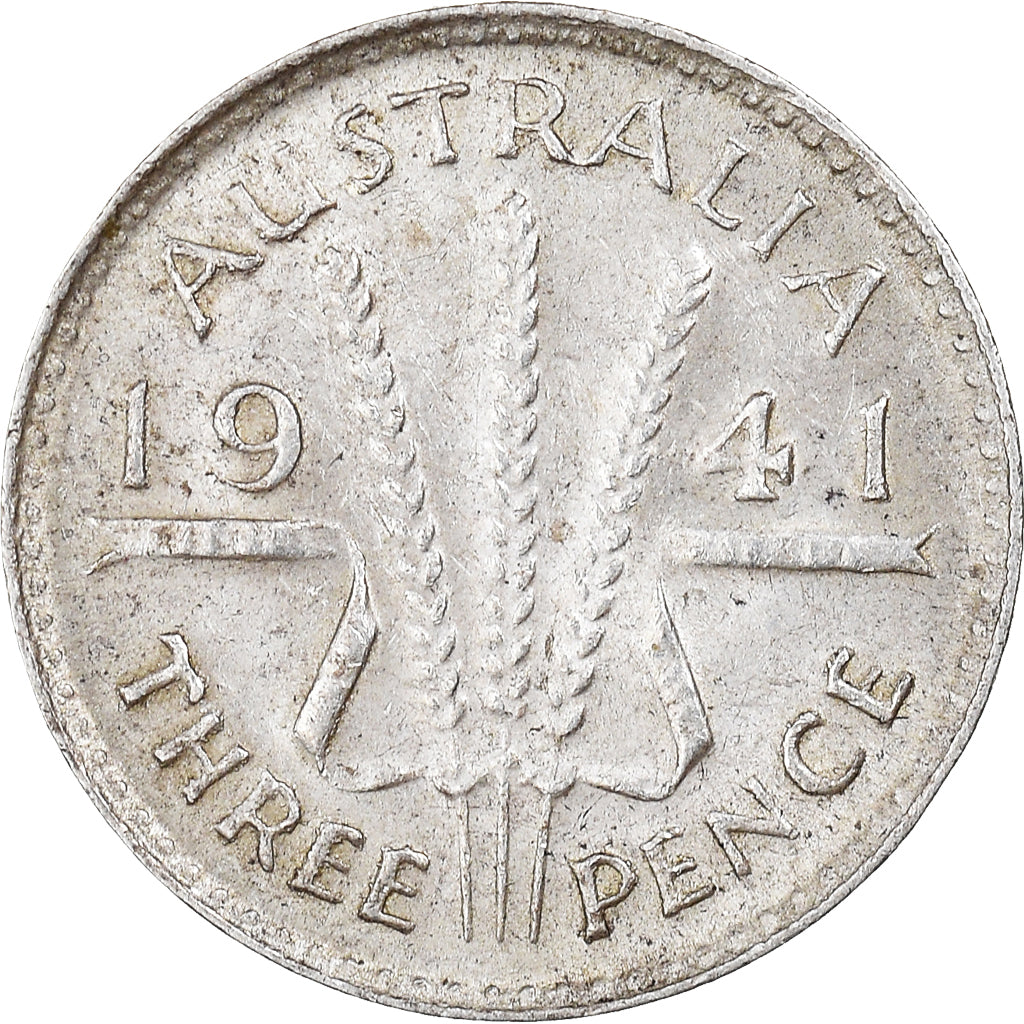 Coin, Australia, George VI, Threepence, 1941, Melbourne, AU(55-58), Silver