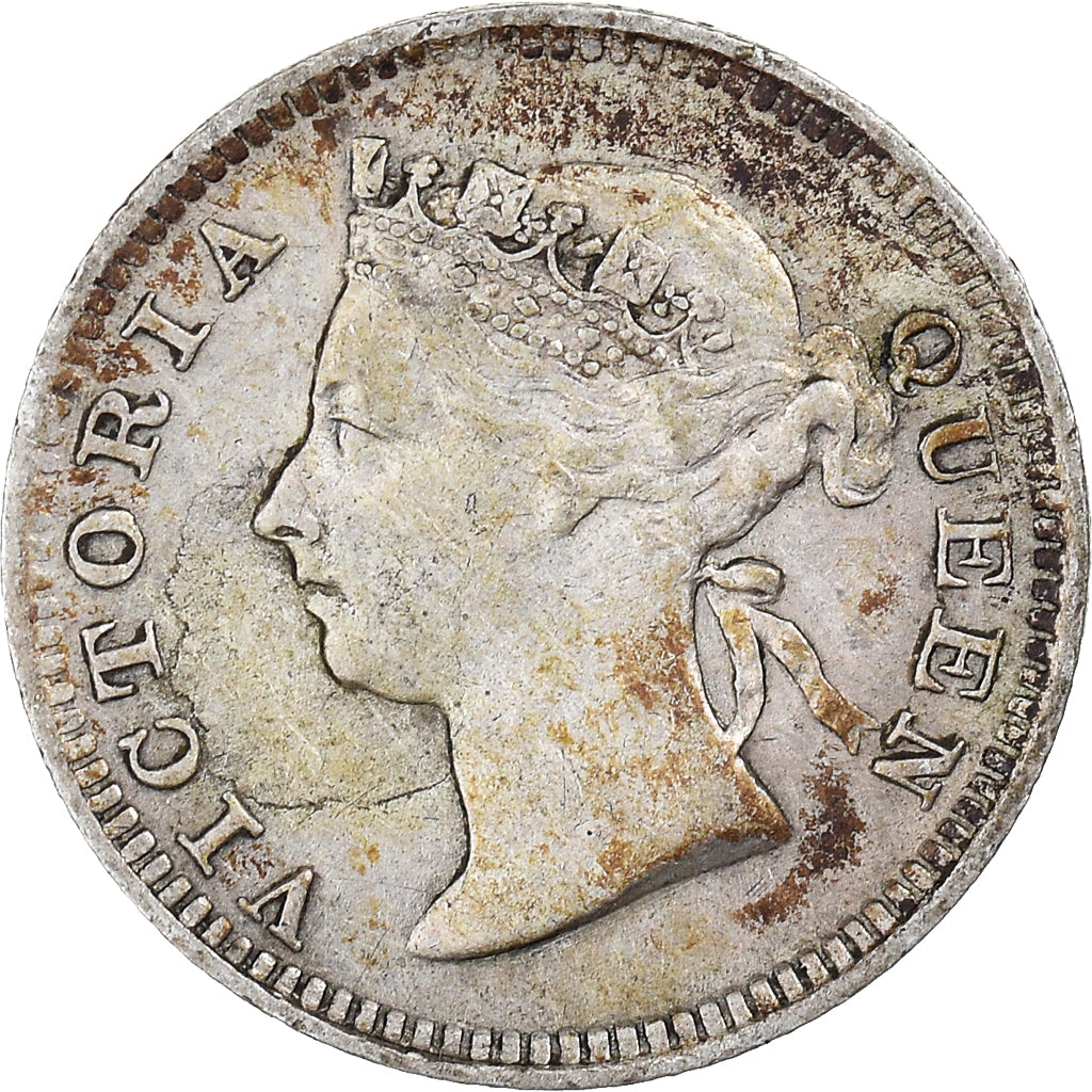 Coin, Hong Kong, Victoria, 5 Cents, 1899, EF(40-45), Silver, KM:5