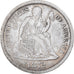 Coin, United States, Seated Liberty Dime, Dime, 1872, U.S. Mint, Philadelphia