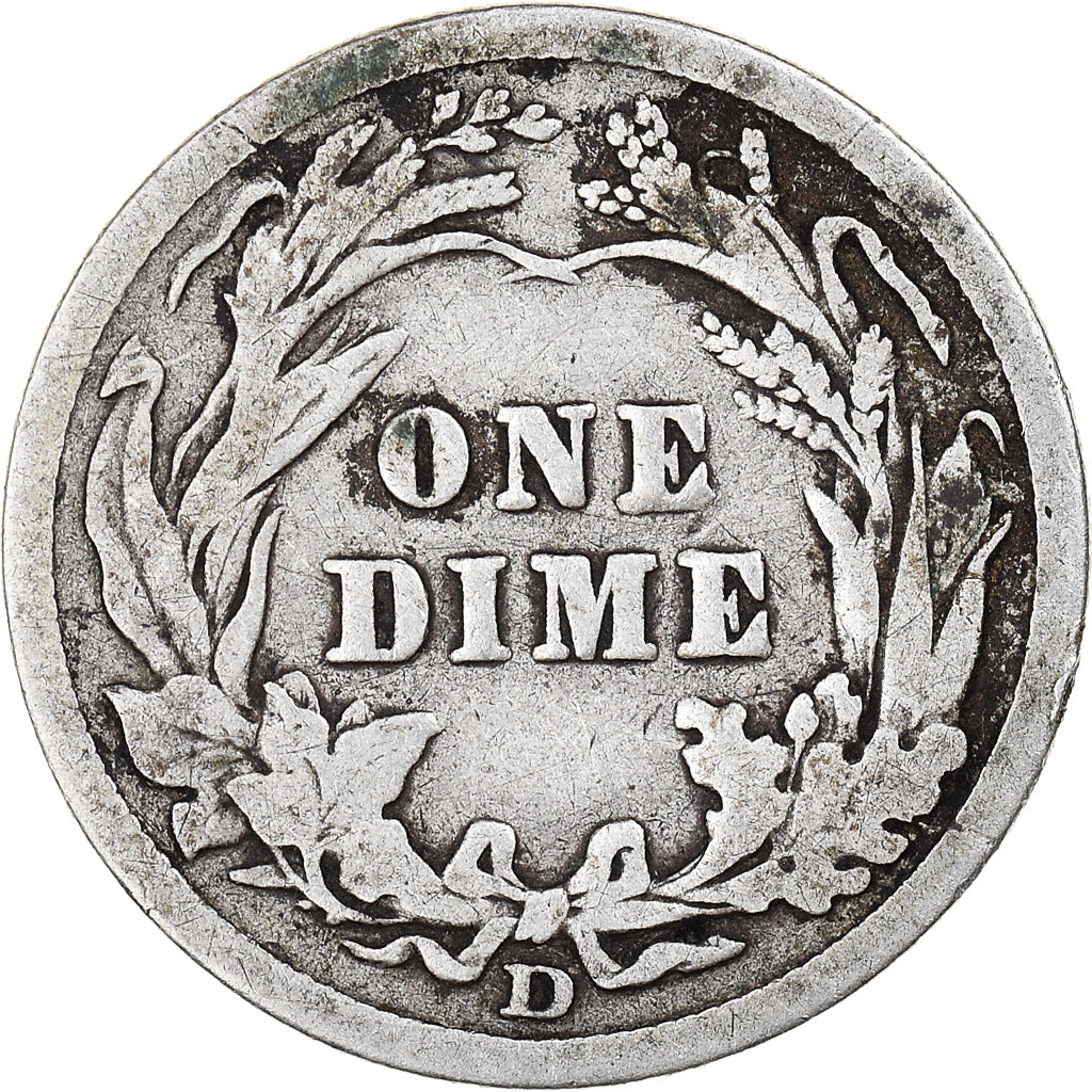 Coin, United States, Barber Dime, Dime, 1907, U.S. Mint, Denver, VF(30-35)