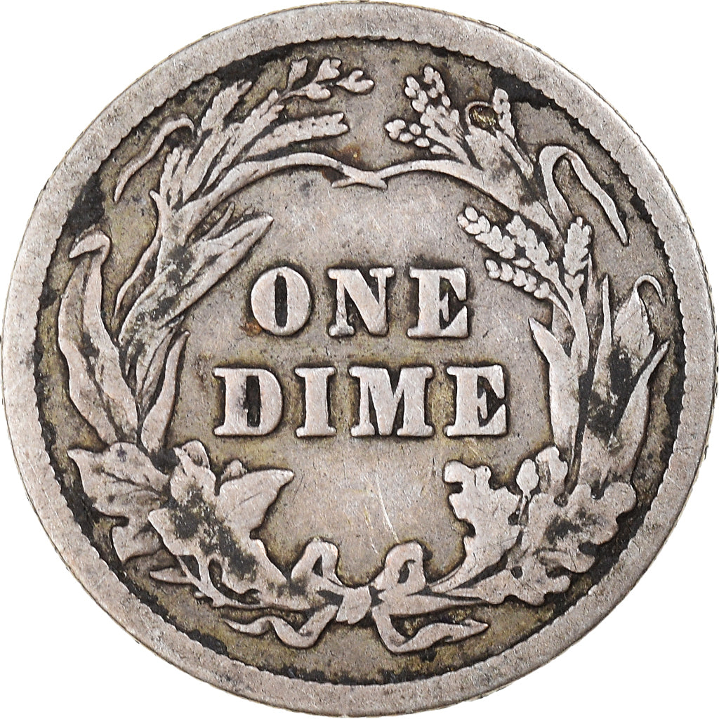 Coin, United States, Barber Dime, Dime, 1906, U.S. Mint, Philadelphia