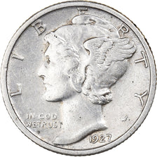 Coin, United States, Mercury Dime, Dime, 1927, U.S. Mint, Philadelphia