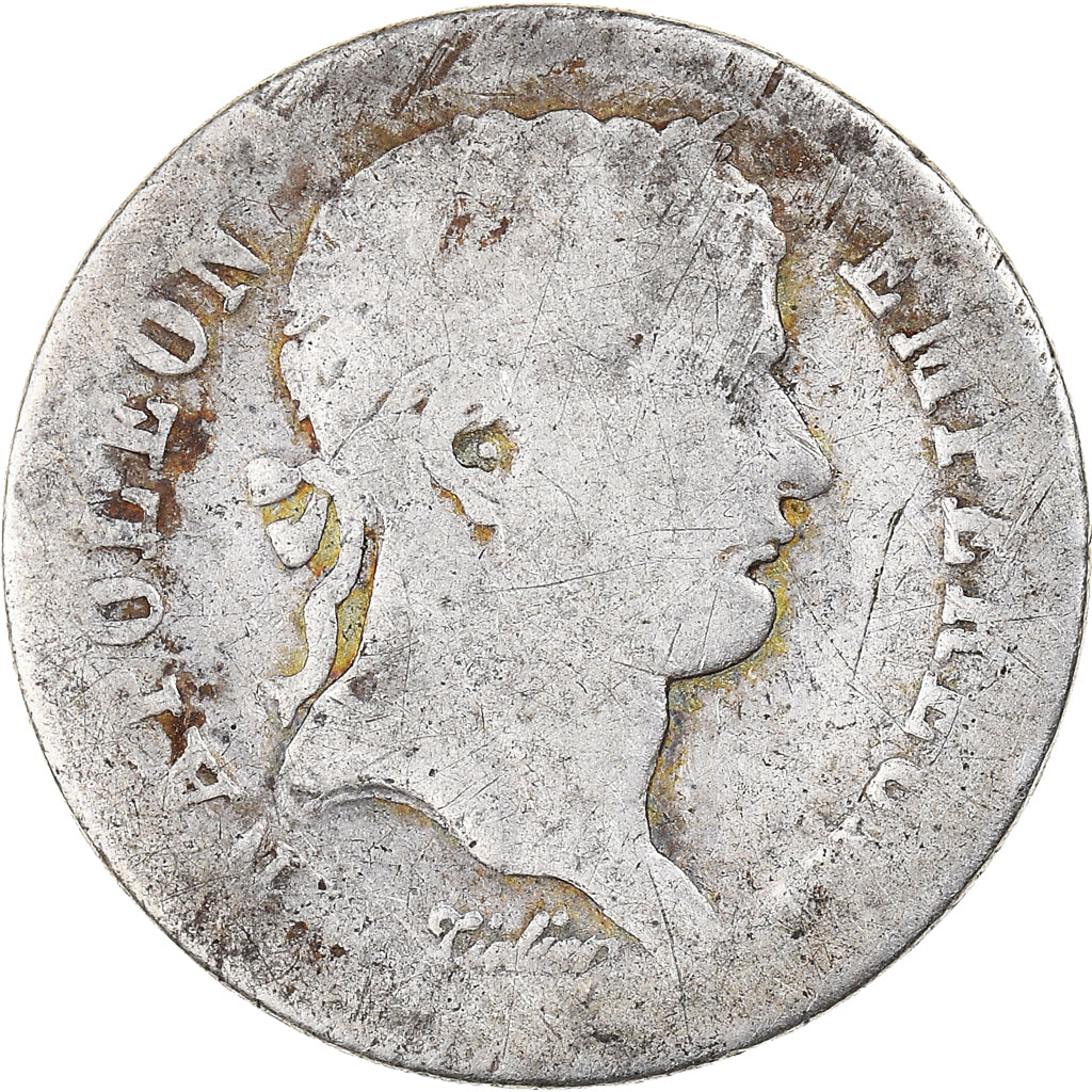 Moneda, Francia, Napoléon I, 1/2 Franc, 1812, Paris, BC, Plata, KM:691.1