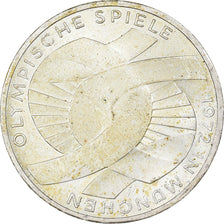 Moneta, GERMANIA - REPUBBLICA FEDERALE, 10 Mark, 1972, Hambourg, BB+, Argento