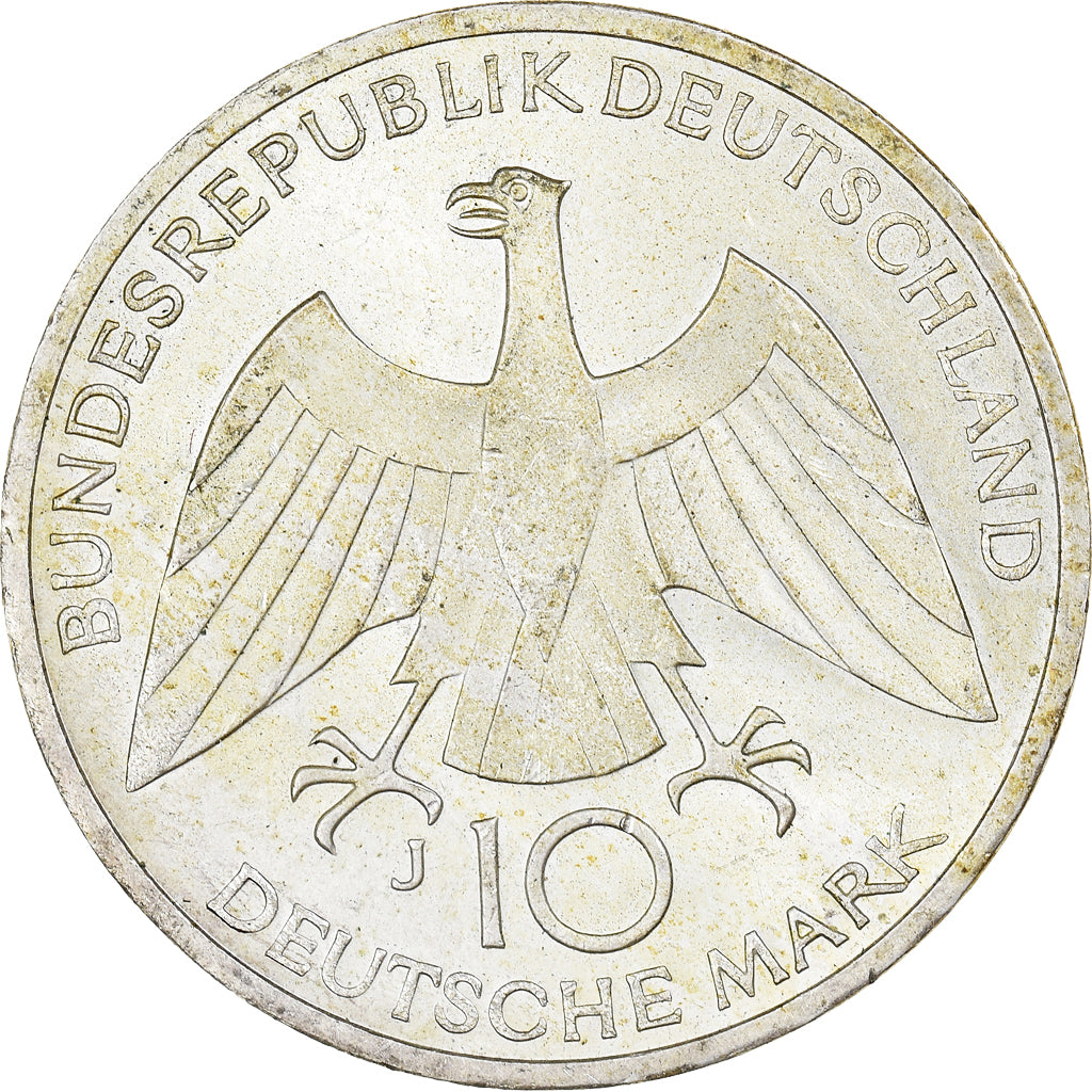 Monnaie, République fédérale allemande, 10 Mark, 1972, Hambourg, TTB+