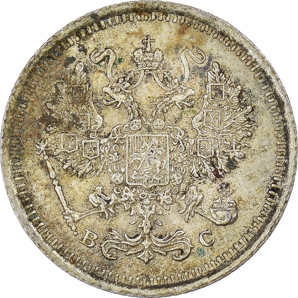 Munten, Rusland, Nicholas II, 10 Kopeks, 1916, Saint-Petersburg, ZF+, Zilver