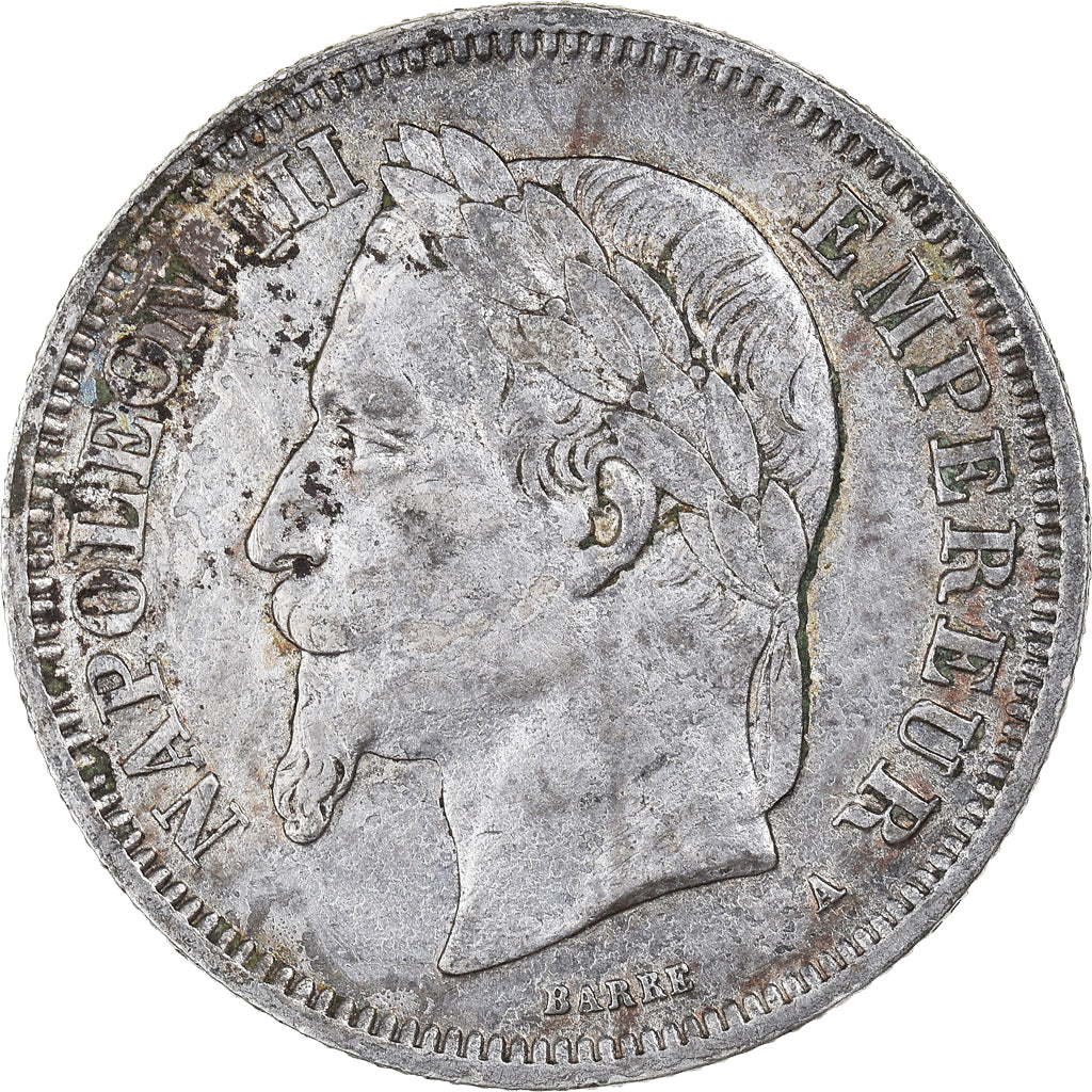 Moneta, Francja, Napoleon III, 2 Francs, 1866, Paris, EF(40-45), Srebro