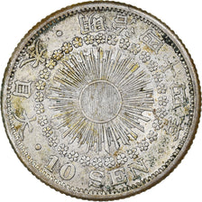 Coin, Japan, Mutsuhito, 10 Sen, 1911, EF(40-45), Silver, KM:29