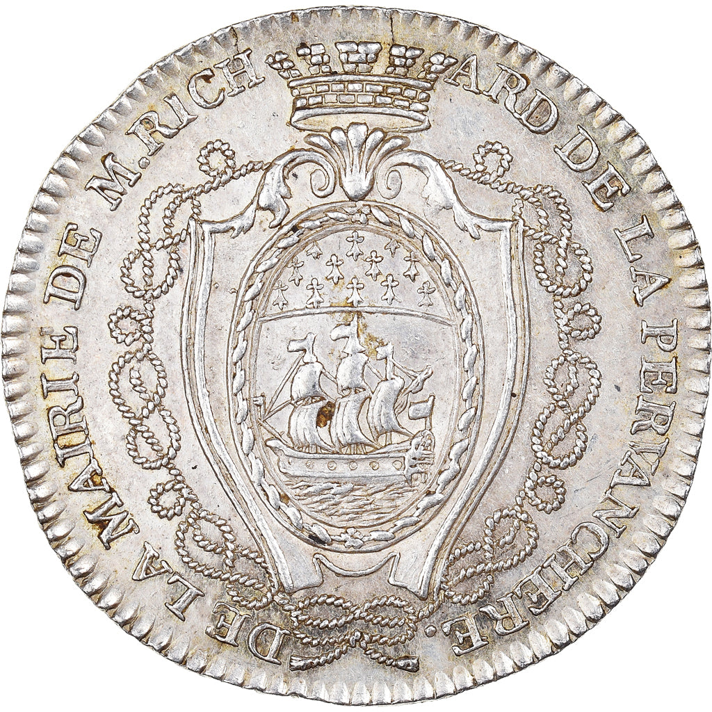 France, Token, Louis XVI, Maires de Nantes, Pierre Richard de la Pervanchère