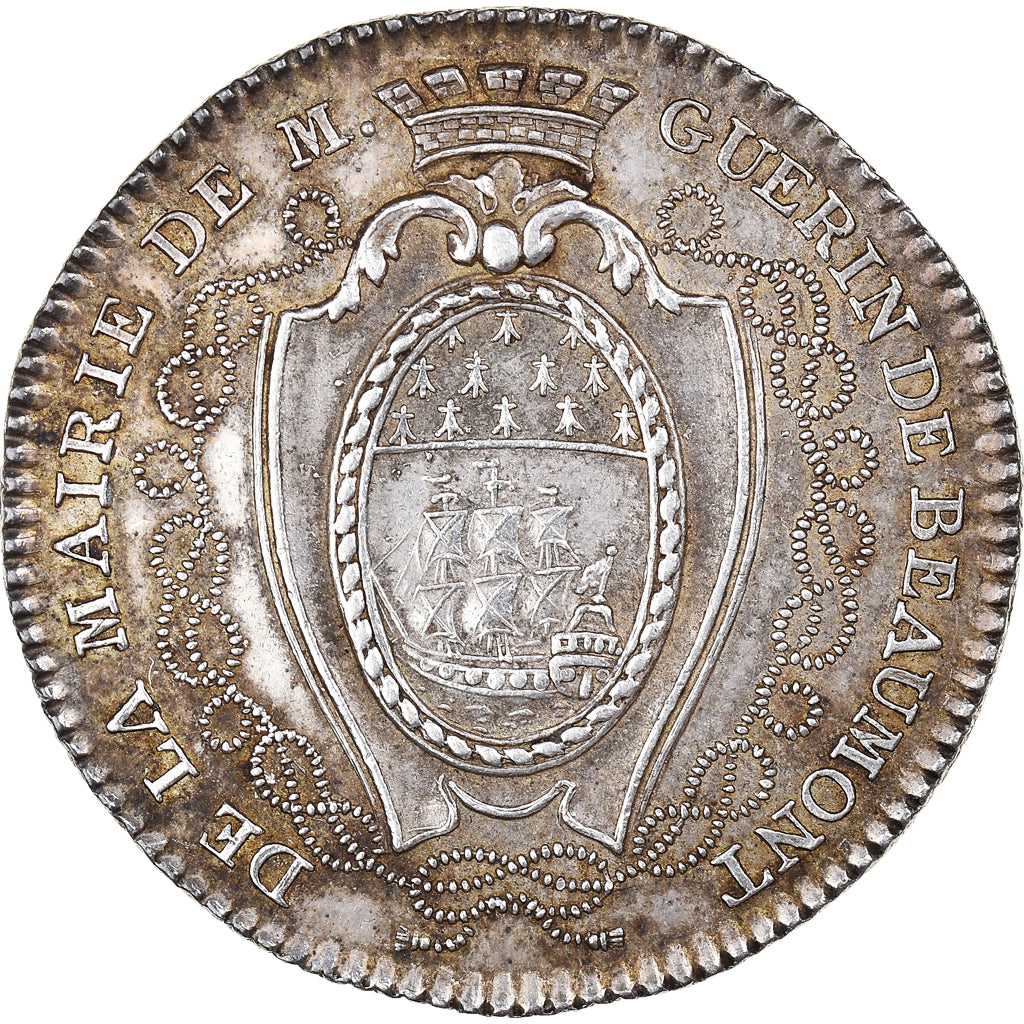 France, Jeton, Louis XVI, Maires de Nantes, Georges GUERIN DE BEAUMONT, History