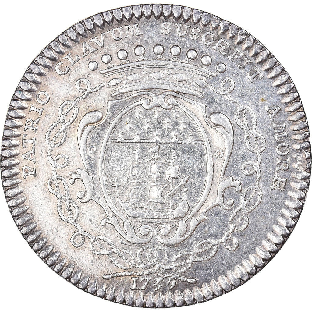 France, Token, Louis XV, Maires de Nantes, René Darquistade, seigneur de la