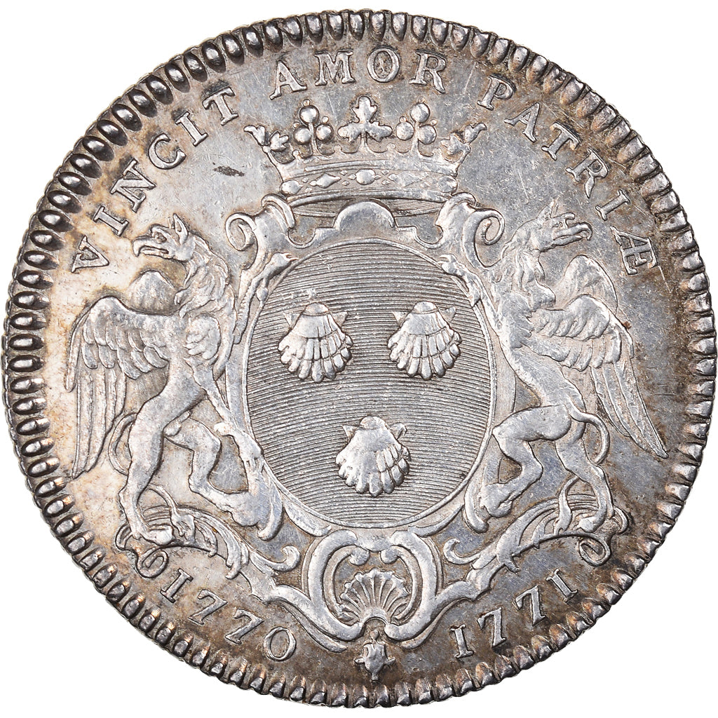 France, Token, Louis XV, Maires de Nantes, Philippe-Vincent Roger, seigneur de