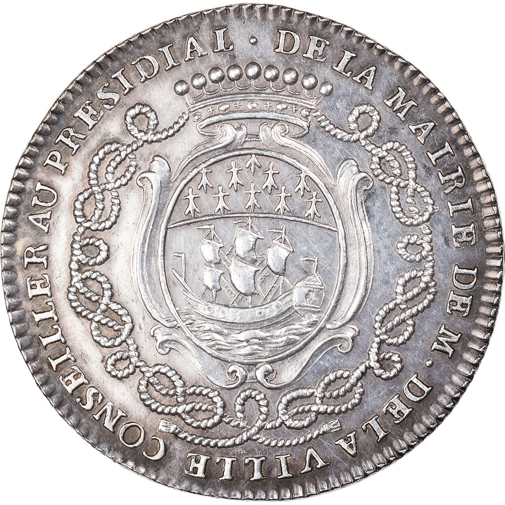 Frankrijk, Token, Louis XV, Maires de Nantes, Pierre de la Ville de Chambardet