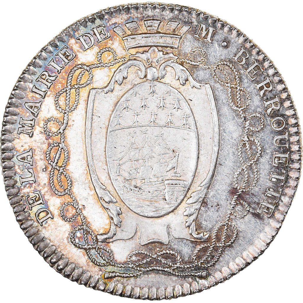France, Token, Louis XVI, Maires de Nantes, Jean-Jacques Berrouette, History