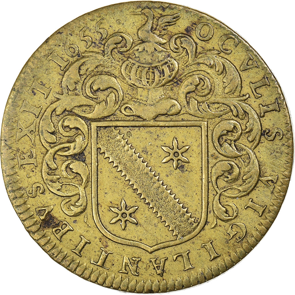 France, Token, Louis XIV, Maires de Nantes, Jean Fournier, sieur de la