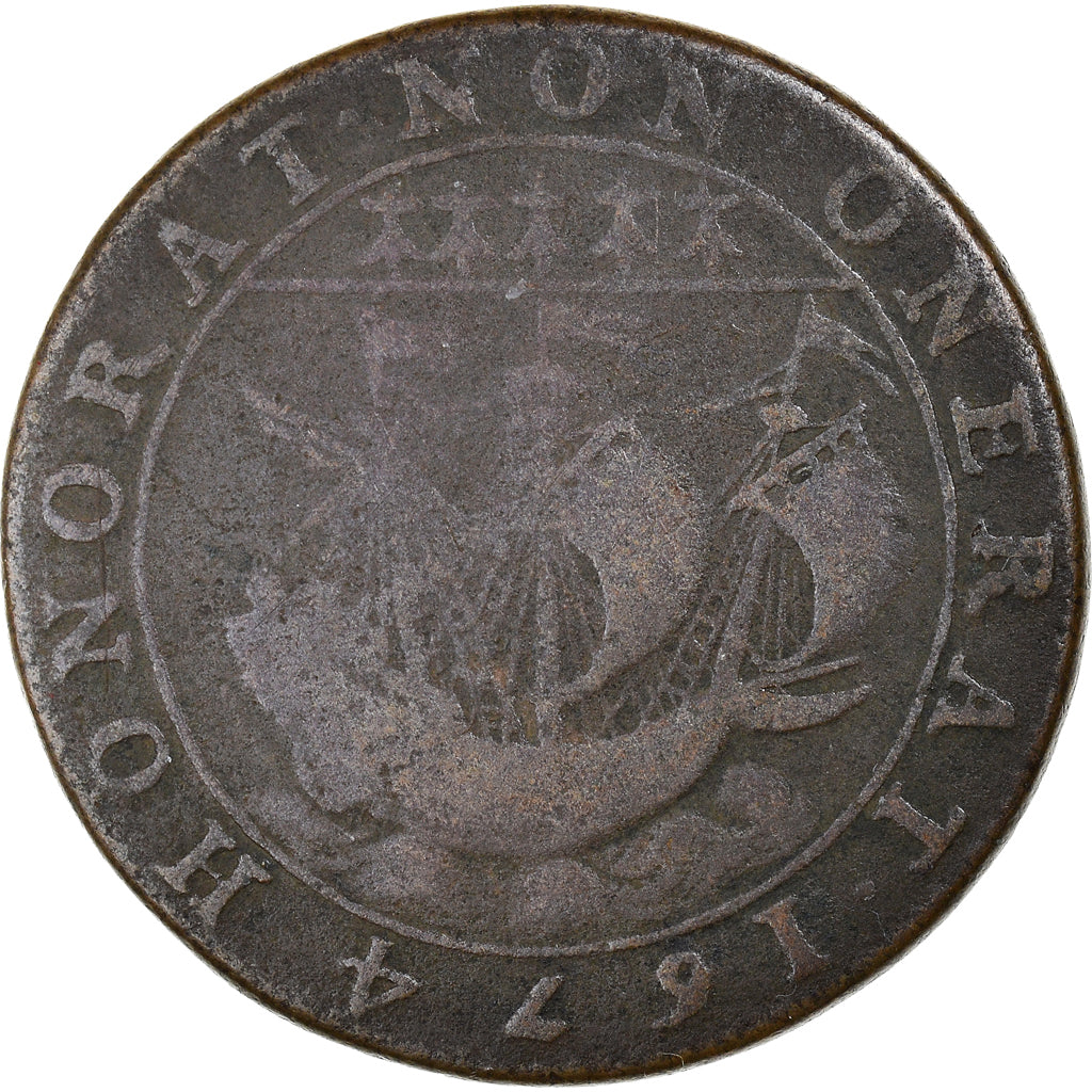 França, Token, Luís XIV, Maires de Nantes, Jean Regnier, sieur de la Souchais