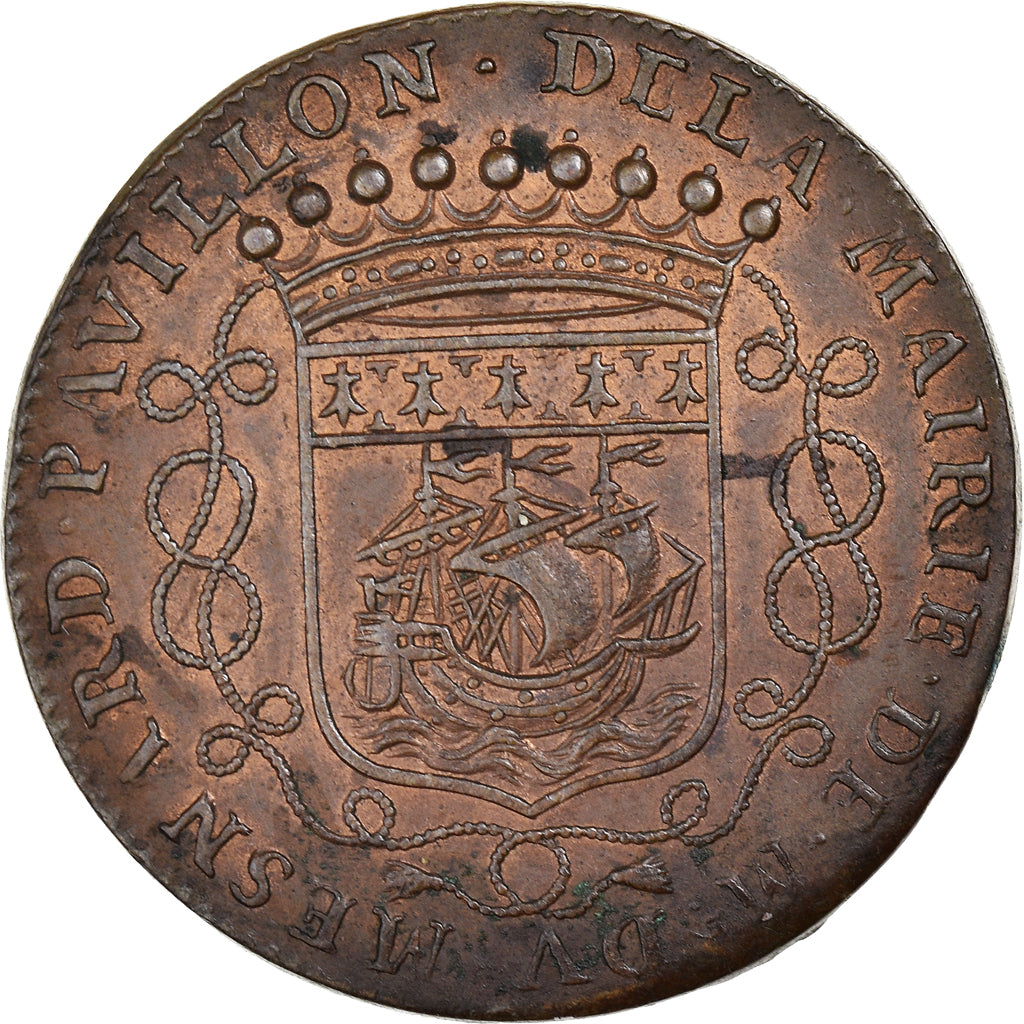França, Token, Luís XIV, Maires de Nantes, Louis Mesnard, sieur du Pavillon