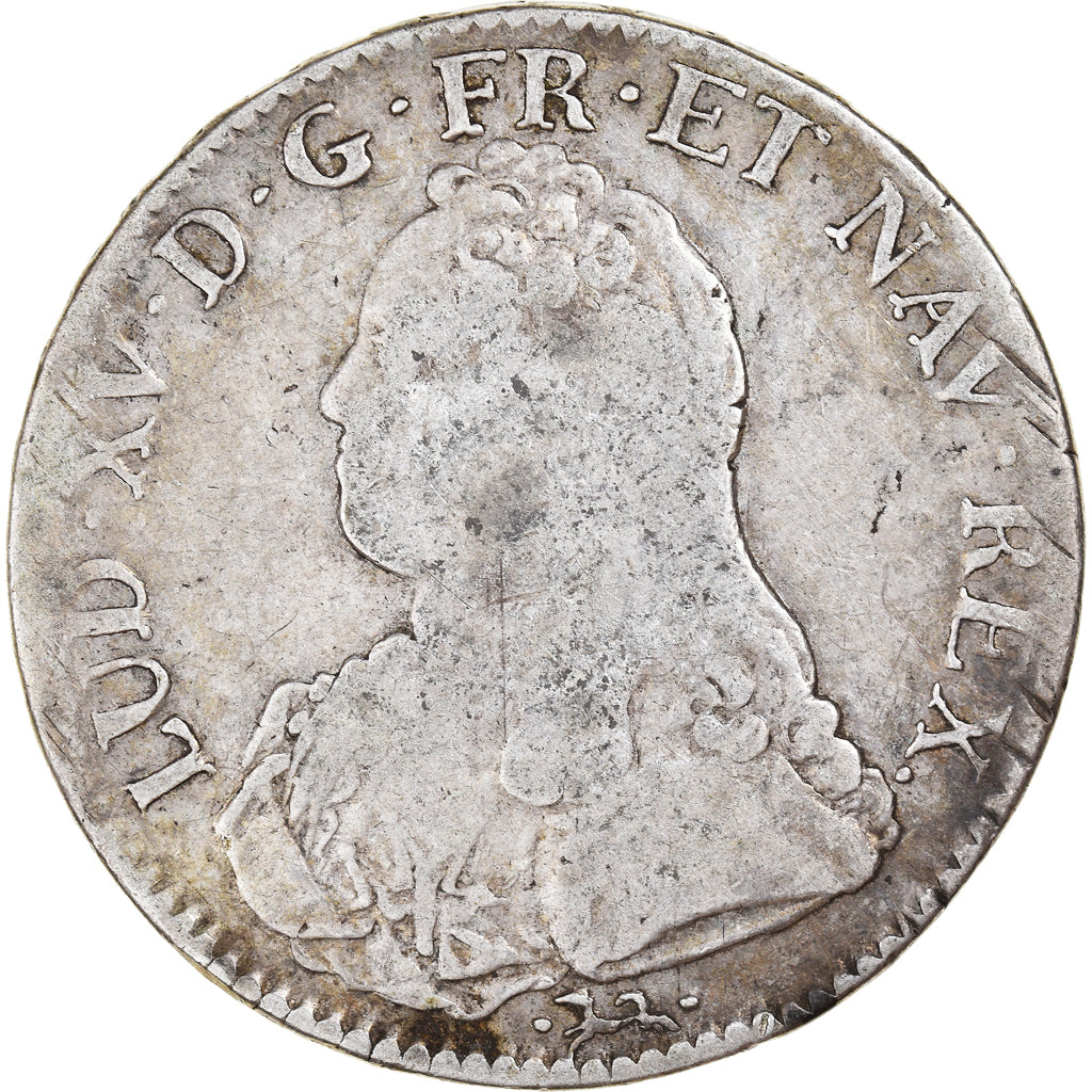 Coin, France, Louis XV, Écu aux branches d'olivier, Ecu, 1738, Bayonne