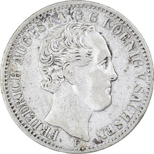 Coin, German States, SAXONY-ALBERTINE, Friedrich August II, 1/3 Thaler, 1/2