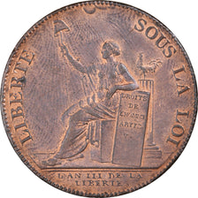 Coin, France, 2 Sols, 1791, MS(63), Bronze, KM:Tn23, Brandon:217