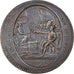Moeda, França, 5 Sols, 1792, Birmingham, AU(50-53), Bronze, KM:Tn31