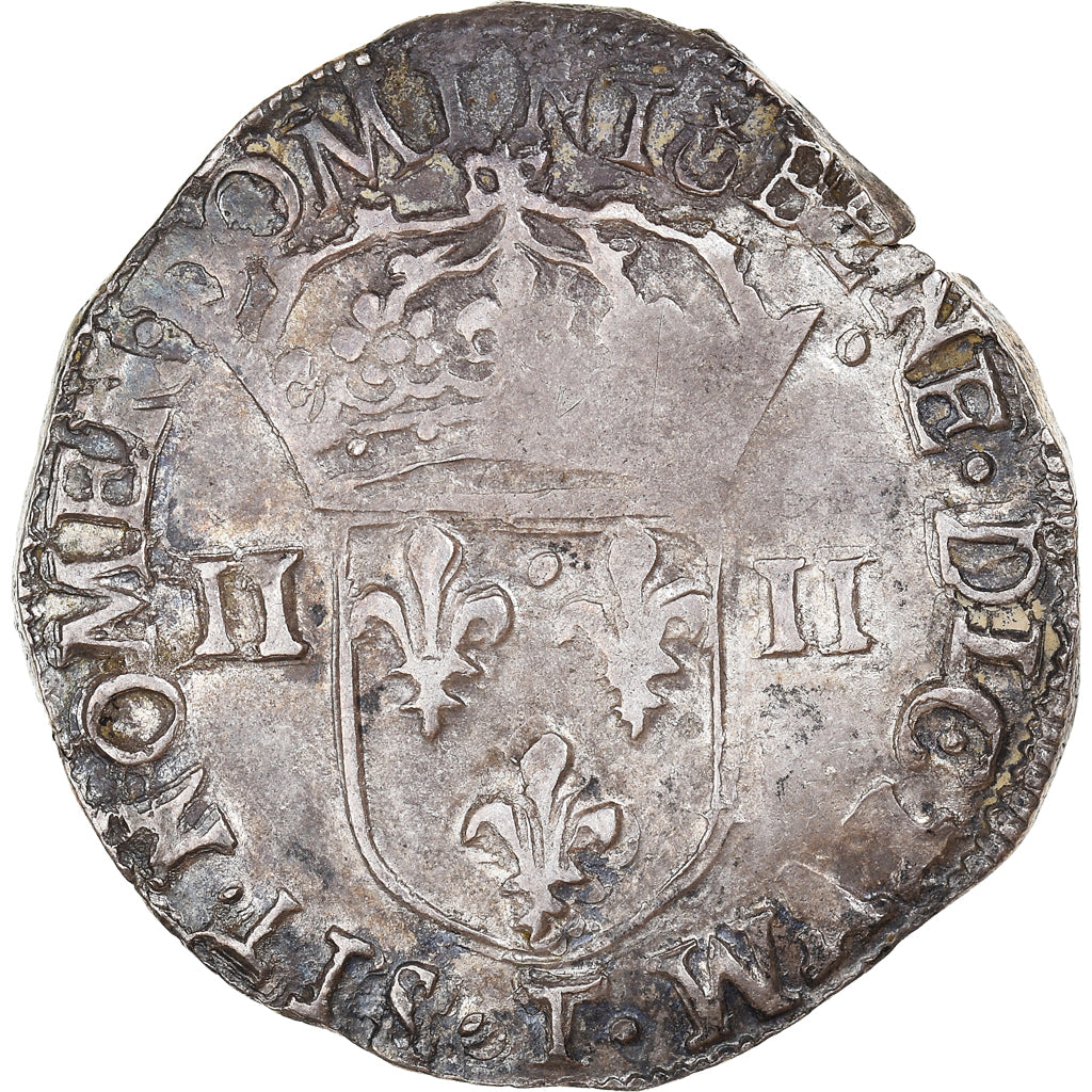 Munten, Frankrijk, 1/4 Ecu, 1605, Nantes, ZF+, Zilver, Sombart:4686