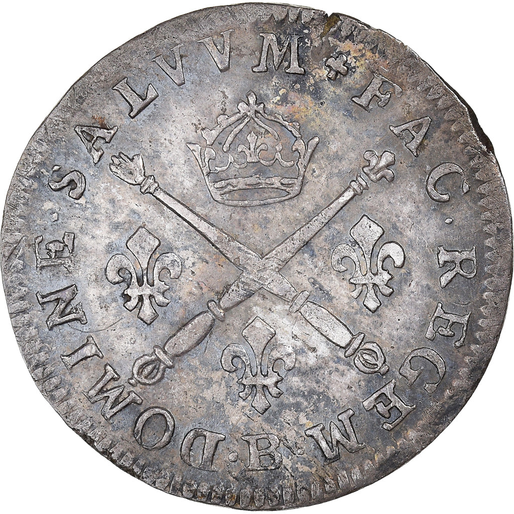 Monnaie, France, Louis XIV, 10 Sols aux insignes, 10 Sols-1/8 Ecu, 1703, Rouen