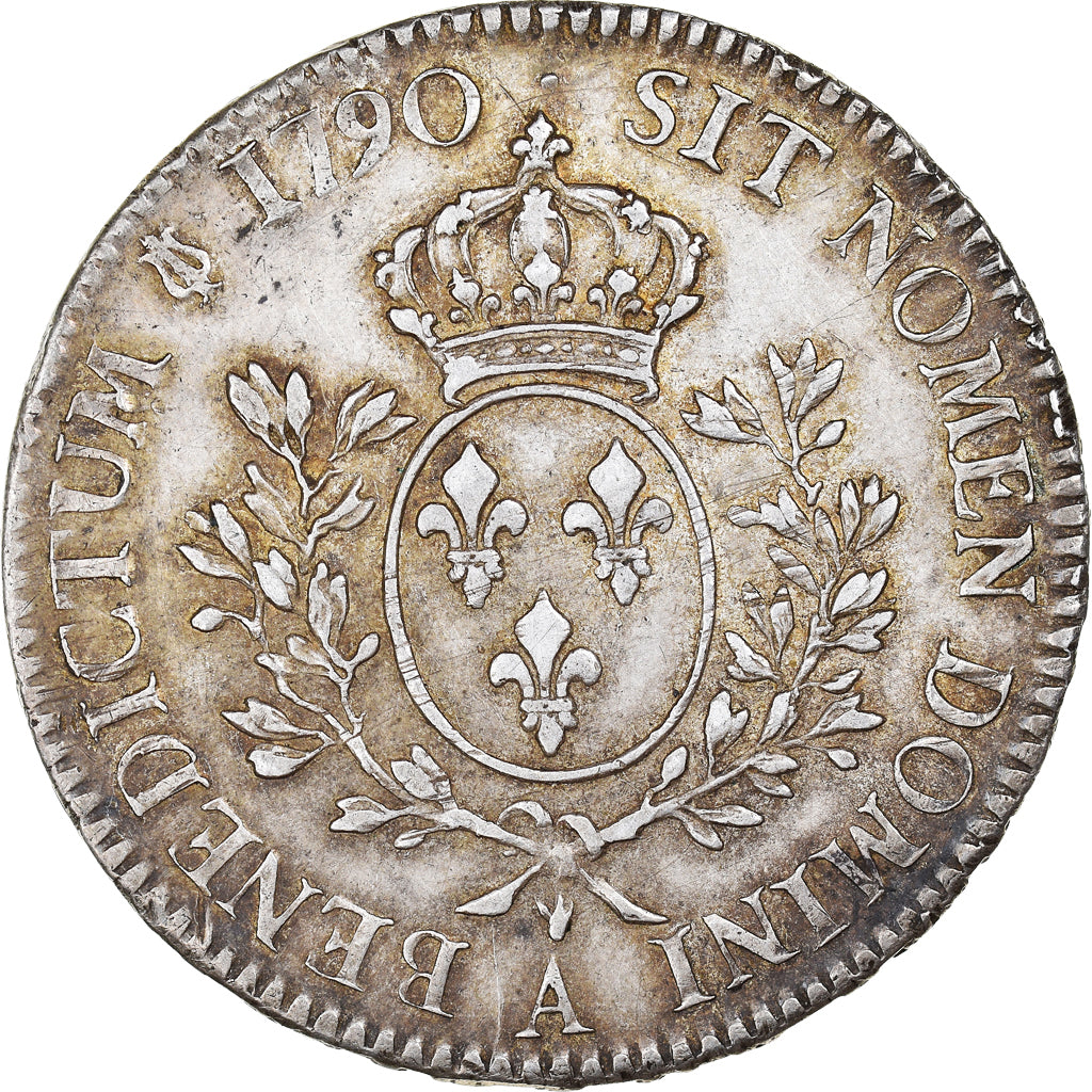 Moneta, Francja, Louis XVI, Ecu aux branches d'olivier, 1790, Paris, AU(50-53)