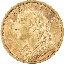 Moneda, Suiza, 20 Francs, 1905, Bern, MBC+, Oro, KM:35.1