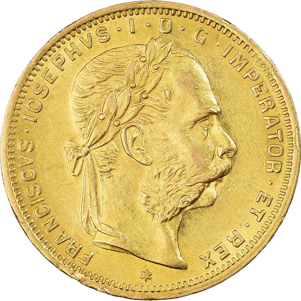 Moneta, Austria, Franz Joseph I, 8 Florins-20 Francs, 1889, Vienna, MS(63)