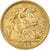 Coin, Great Britain, Edward VII, 1/2 Sovereign, 1906, EF(40-45), Gold, KM:804