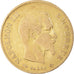 Moneda, Francia, Napoleon III, 10 Francs, 1859, Paris, BC+, Oro