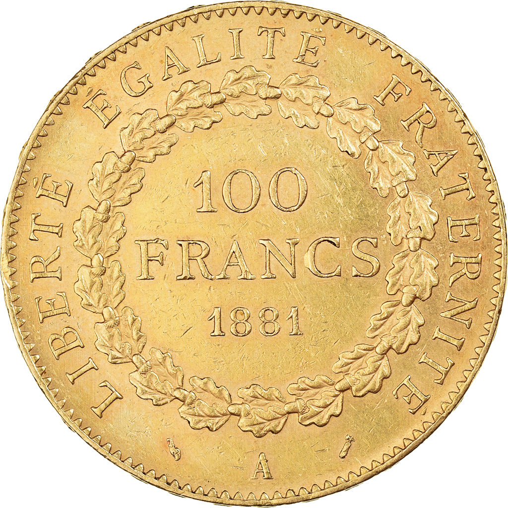 Francia, Génie, 100 Francs, 1881, Paris, BB+, Oro, KM:832, Gadoury:1137
