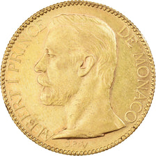 Coin, Monaco, Albert I, 100 Francs, Cent, 1891, Paris, AU(55-58), Gold, KM:105