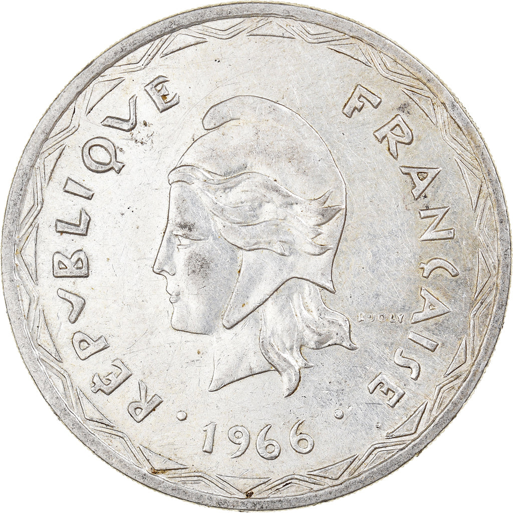 Coin, New Hebrides, 100 Francs, 1966, Paris, EF(40-45), Silver, KM:1