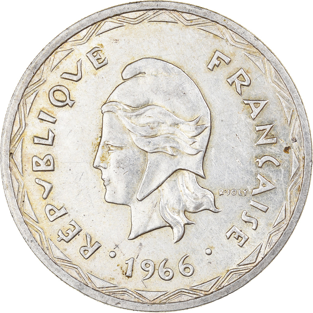 Coin, New Hebrides, 100 Francs, 1966, Paris, AU(50-53), Silver, KM:1