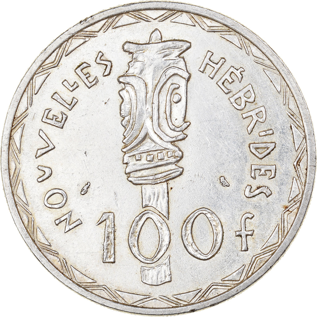 Münze, New Hebrides, 100 Francs, 1966, Paris, SS+, Silber, KM:1, Lecompte:59