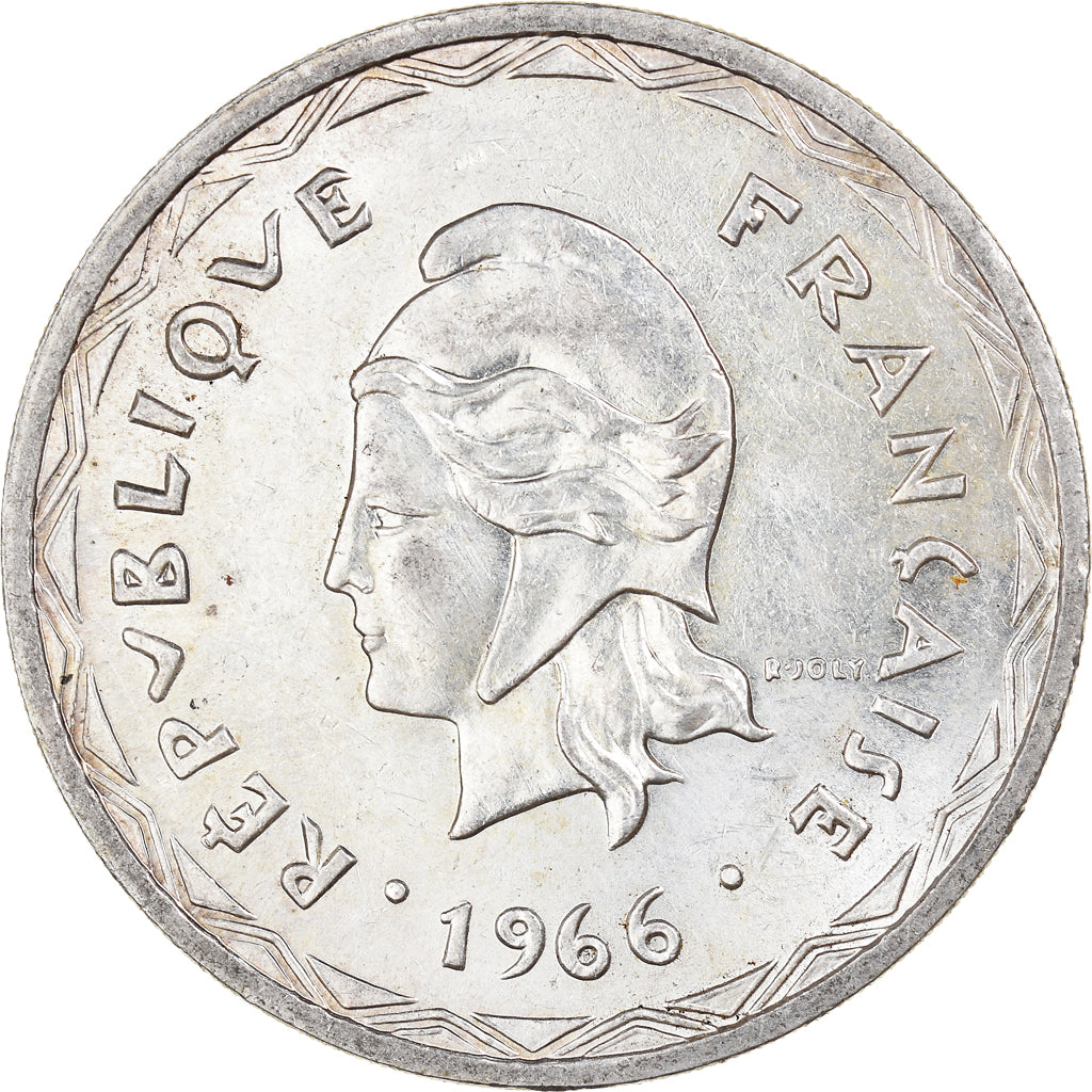 Coin, New Hebrides, 100 Francs, 1966, Paris, AU(55-58), Silver, KM:1