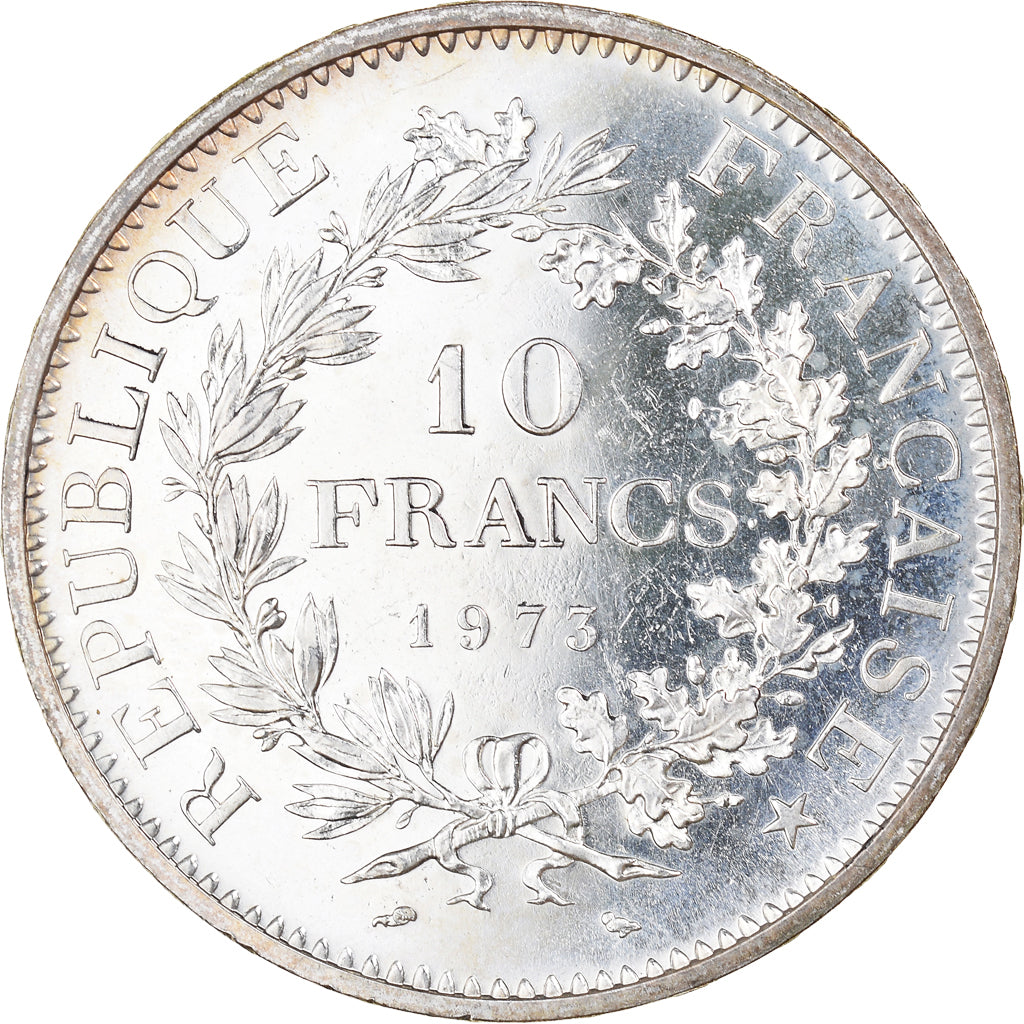 Coin, France, Hercule, 10 Francs, 1973, Paris, MS(63), Silver, KM:932