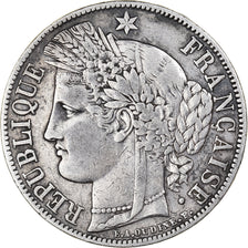 Coin, France, Cérès, 5 Francs, 1851, Paris, VF(30-35), Silver, KM:761.1