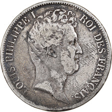 Moneta, Francia, Louis-Philippe, 5 Francs, 1831, Bordeaux, MB+, Argento