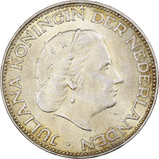 Coin, Netherlands, Juliana, 2-1/2 Gulden, 1959, AU(55-58), Silver, KM:185