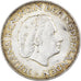Coin, Netherlands, Juliana, 2-1/2 Gulden, 1960, MS(60-62), Silver, KM:185