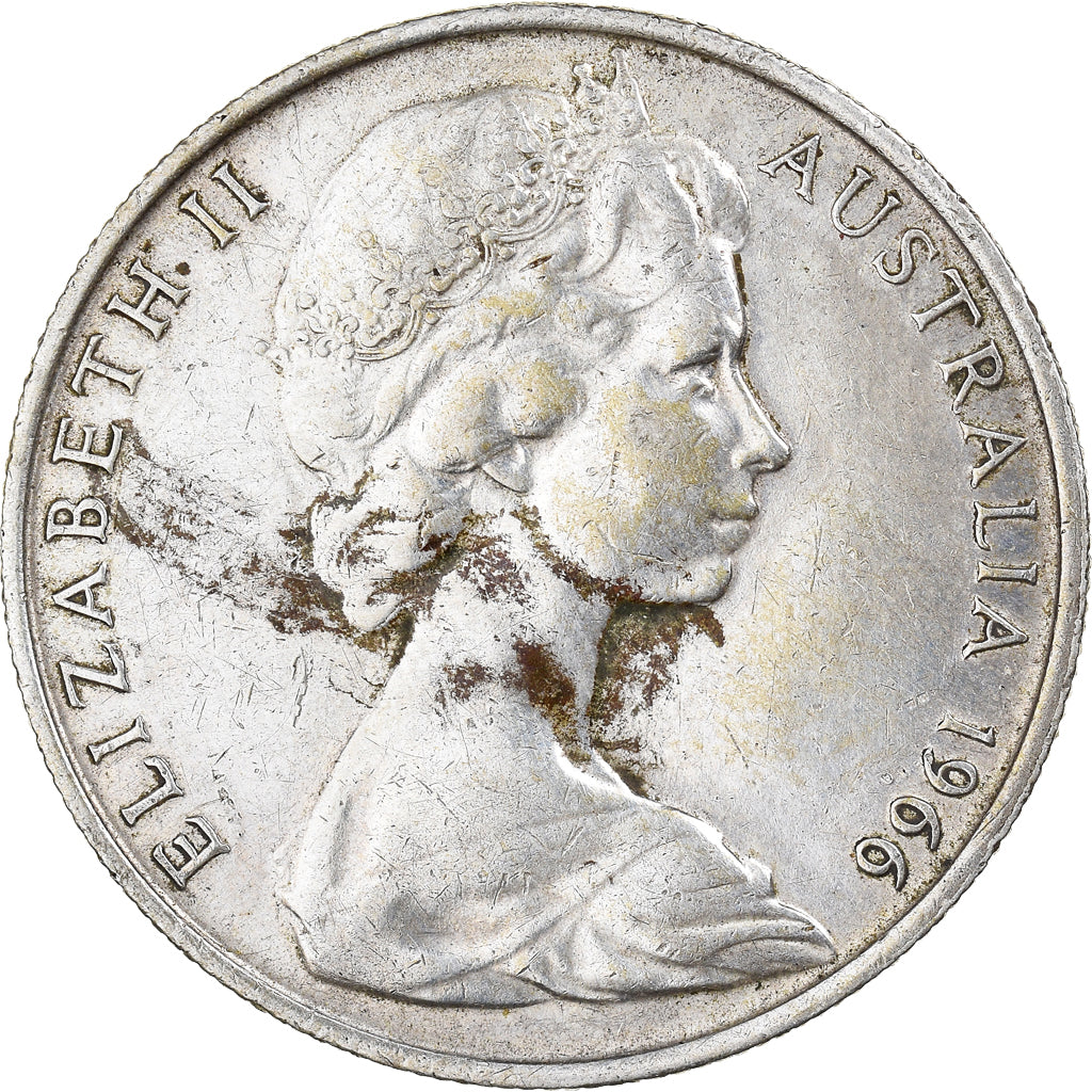 Coin, Australia, Elizabeth II, 50 Cents, 1966, AU(50-53), Silver, KM:67