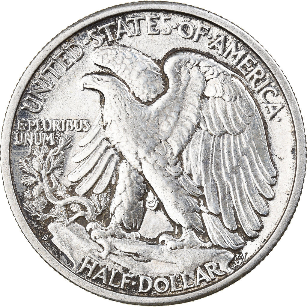 Coin, United States, Walking Liberty Half Dollar, Half Dollar, 1941, San