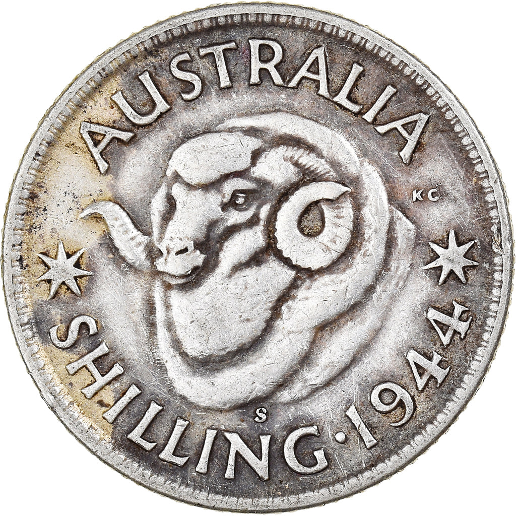 Coin, Australia, George VI, Shilling, 1944, San Francisco, VF(30-35), Silver