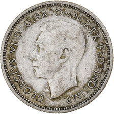 Coin, Australia, George VI, Shilling, 1946, Melbourne, VF(20-25), Silver, KM:39a
