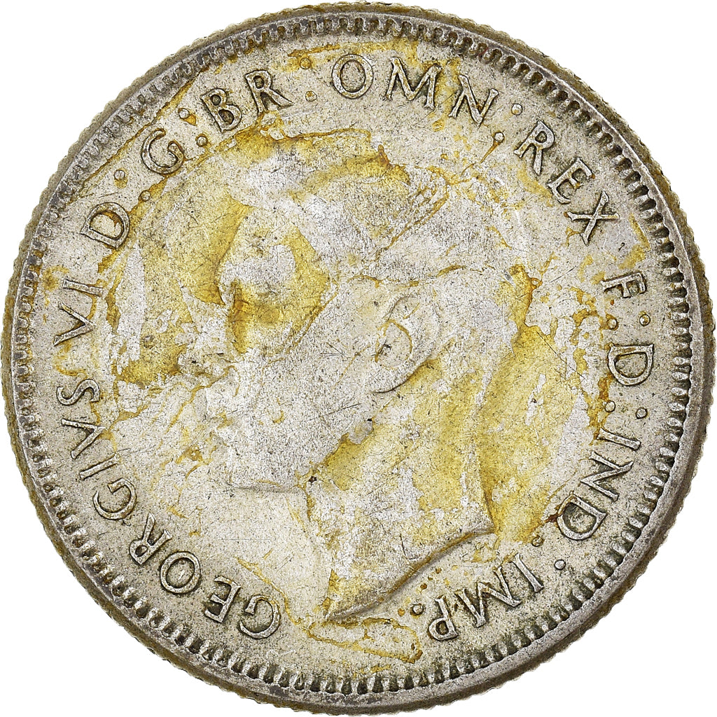 Coin, Australia, George VI, Shilling, 1946, Melbourne, VF(30-35), Silver, KM:39a